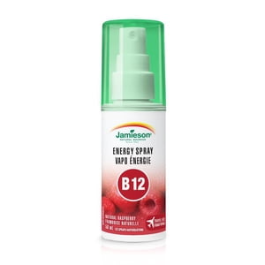 Jamieson Vitamin B12 Methylcobalamin Spray, 500 mcg, Raspberry Flavour, 58 mL