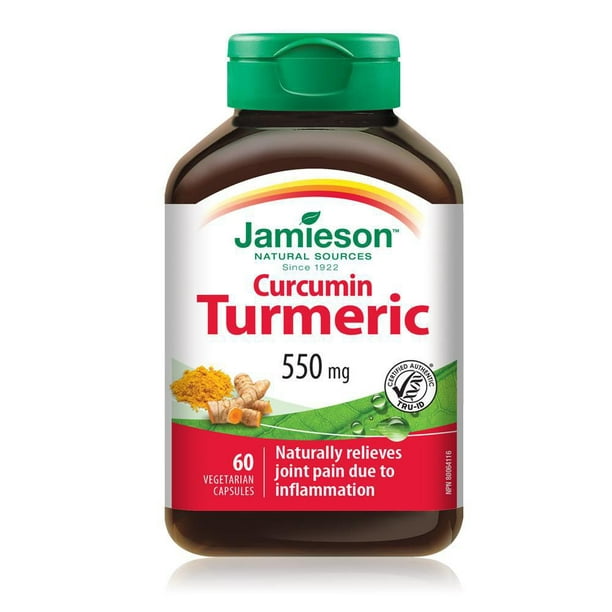 Jamieson Capsules de Curcuma Curcumine 550 mg 60 gélules