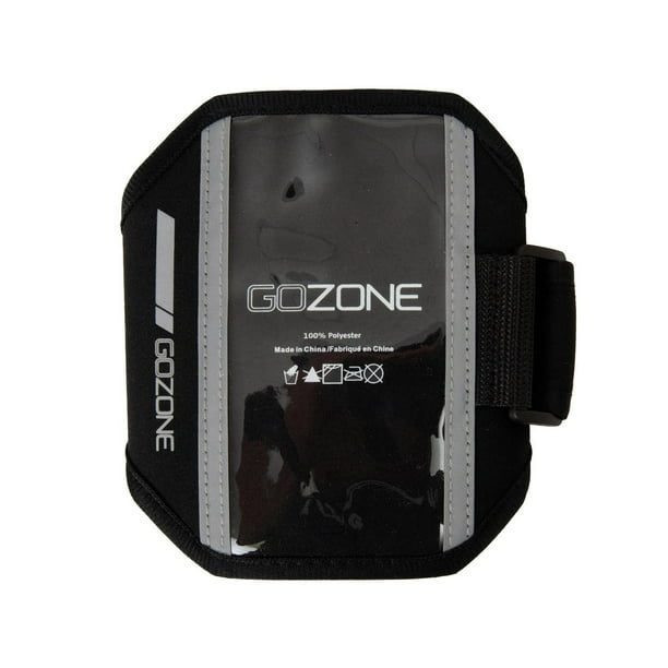 Brassard pour coureur GoZone – Noir/gris Réglable pour bon ajustement
