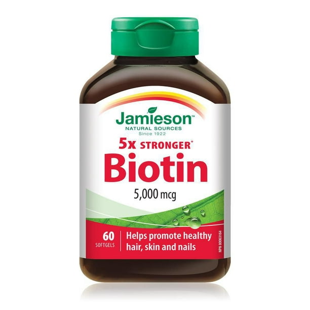 Jamieson Biotine 5 000 mcg 60 gélules