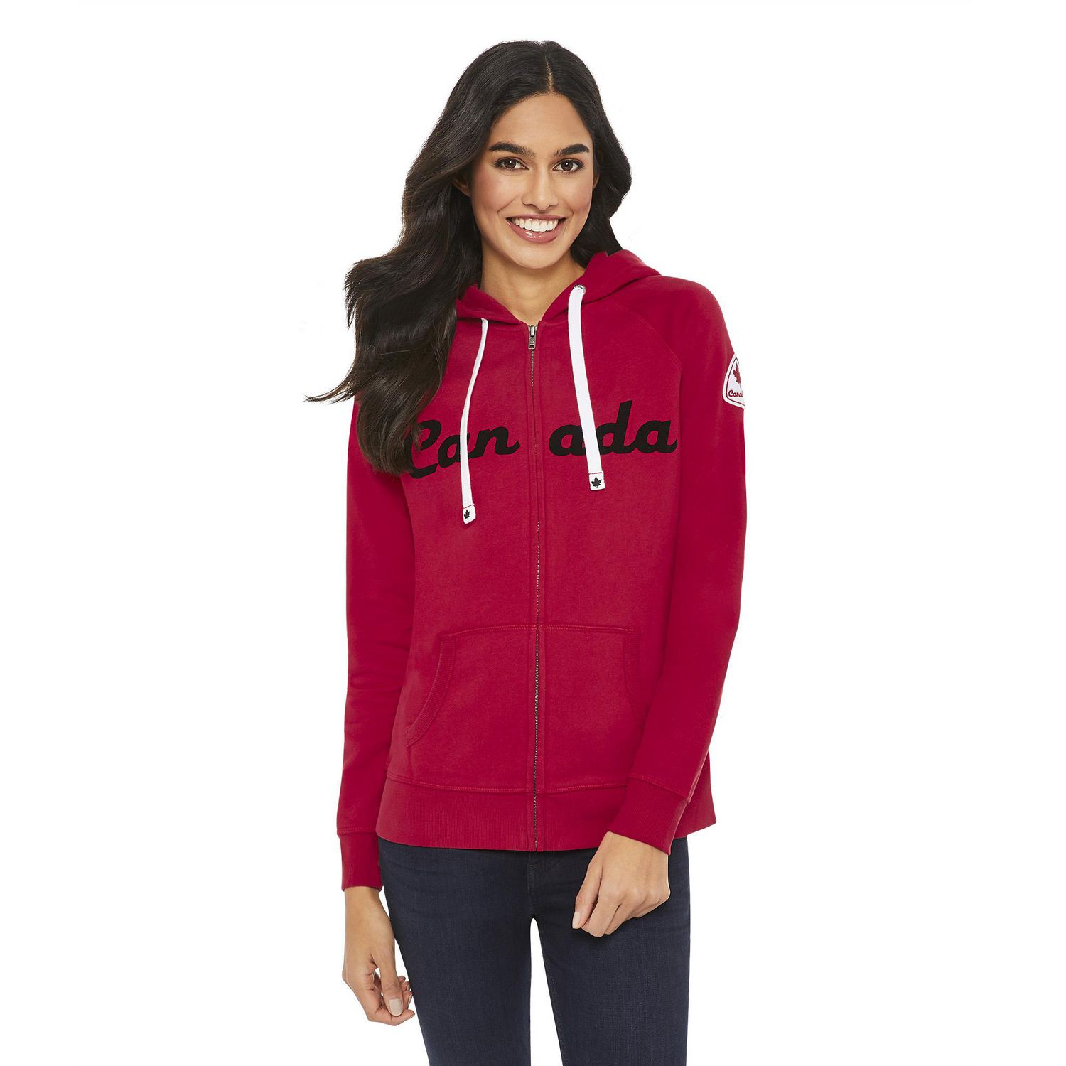 Canadiana Women's Full Zip Raglan Hoodie | Walmart Canada