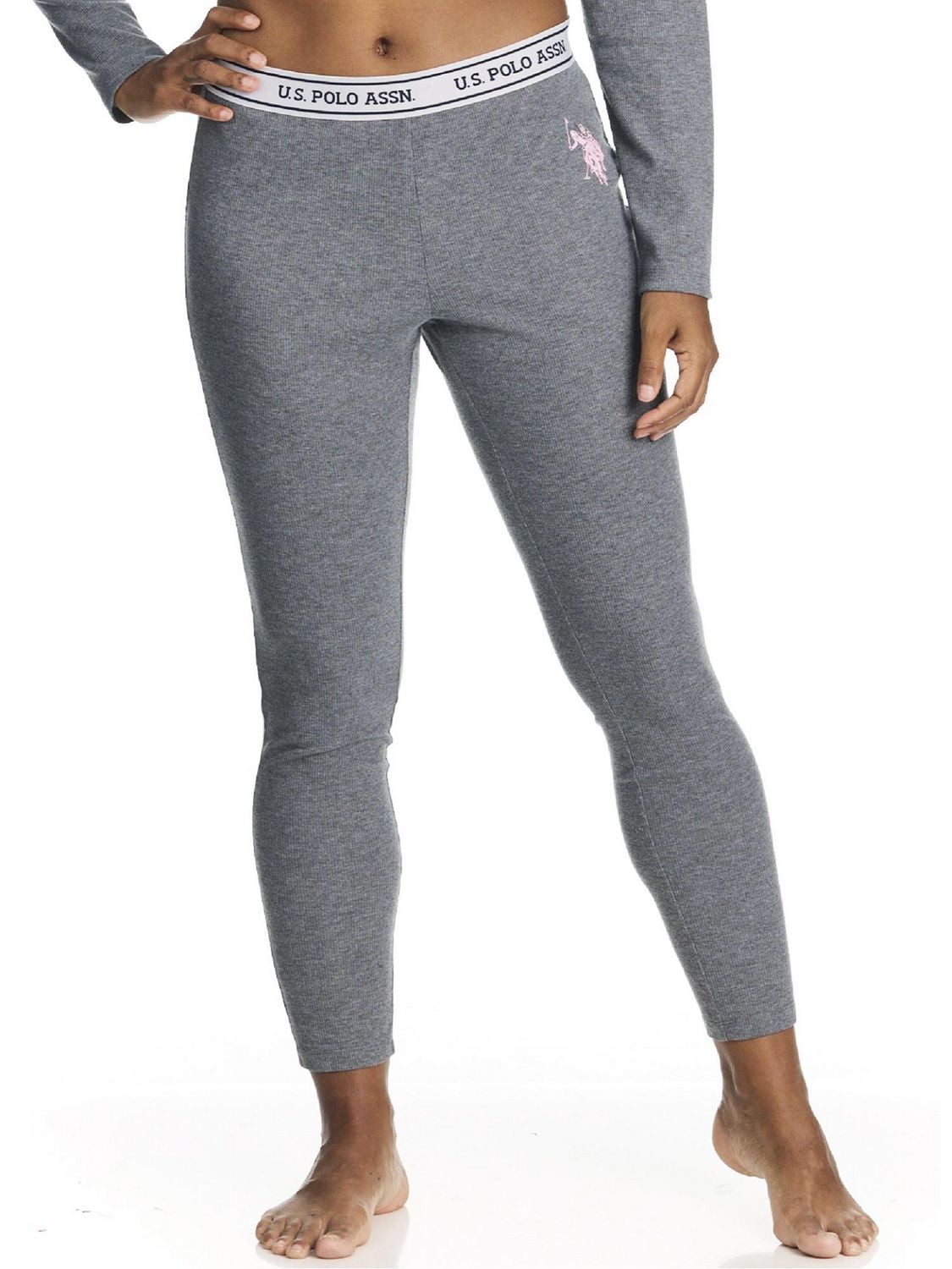 Ensemble de sous-vêtements thermiques longs Henley côtelés pour femmes U.S. Polo Assn. *Exclusivité en ligne