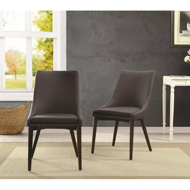 Topline Home Furnishings Charcoal Grey Side Chair - Walmart.ca