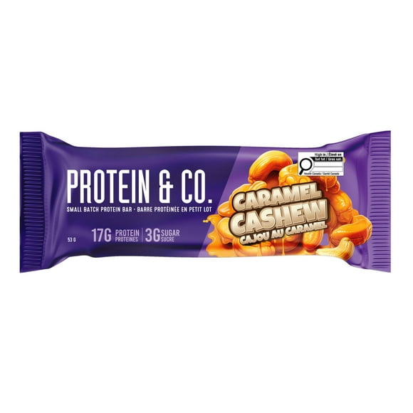 Protein & Co. Cajou au Caramel Barres Protéinées en Petit Lot Protein & Co. Cajou au Caramel Barres Protéinées