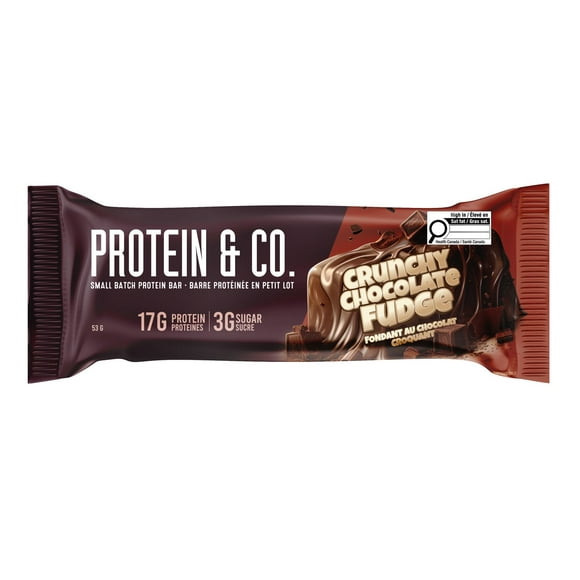 Protein & Co. Crunchy Chocolate Fudge Small Batch Protein Bar, Crunchy Chocolate Fudge Protein Bar