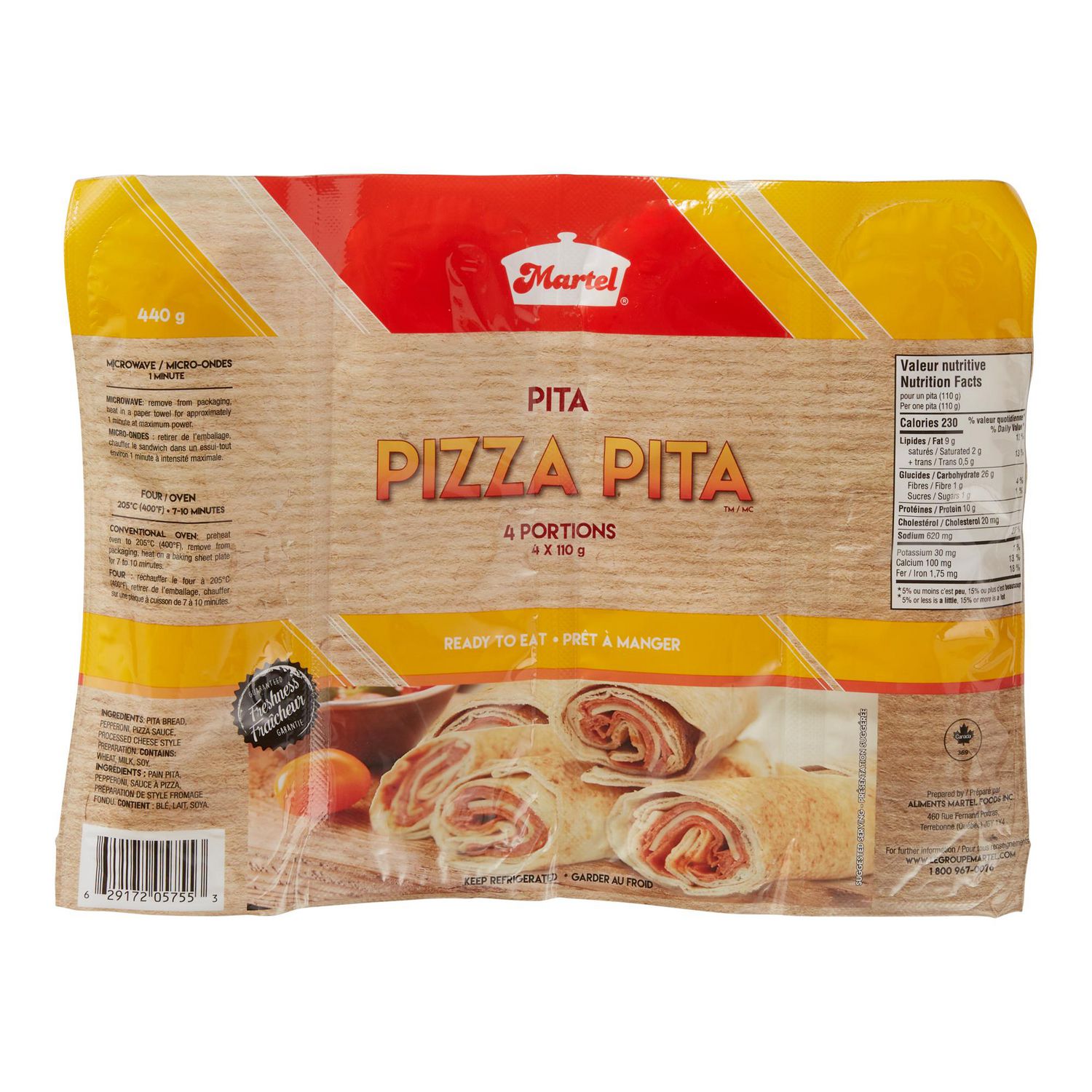 Martel Ham Pita (4 Pack)