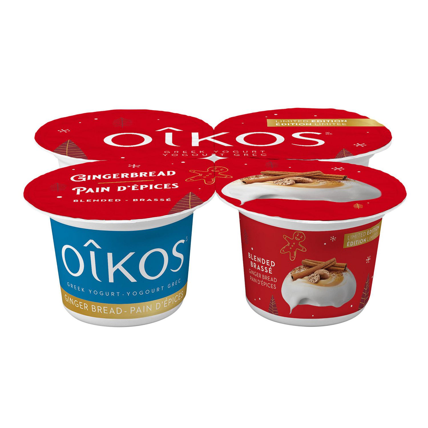 OIKOS Greek Yogurt, Limited Edition, Pink Lemonade Flavour, 4x100g | Walmart Canada