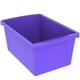 Storex bac de rangement 5.5 Gallon (21l) violet, lot de 6 – image 4 sur 9