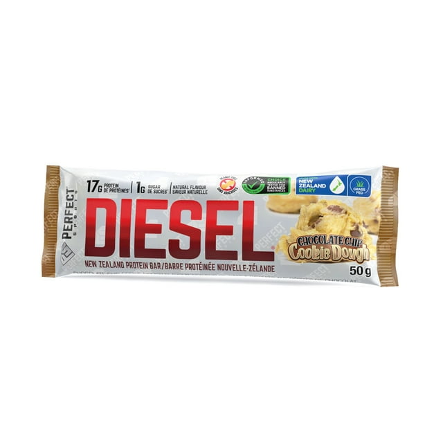 DIESEL New Zealand Protein Bar, Chocolate Chip Cookie Dough