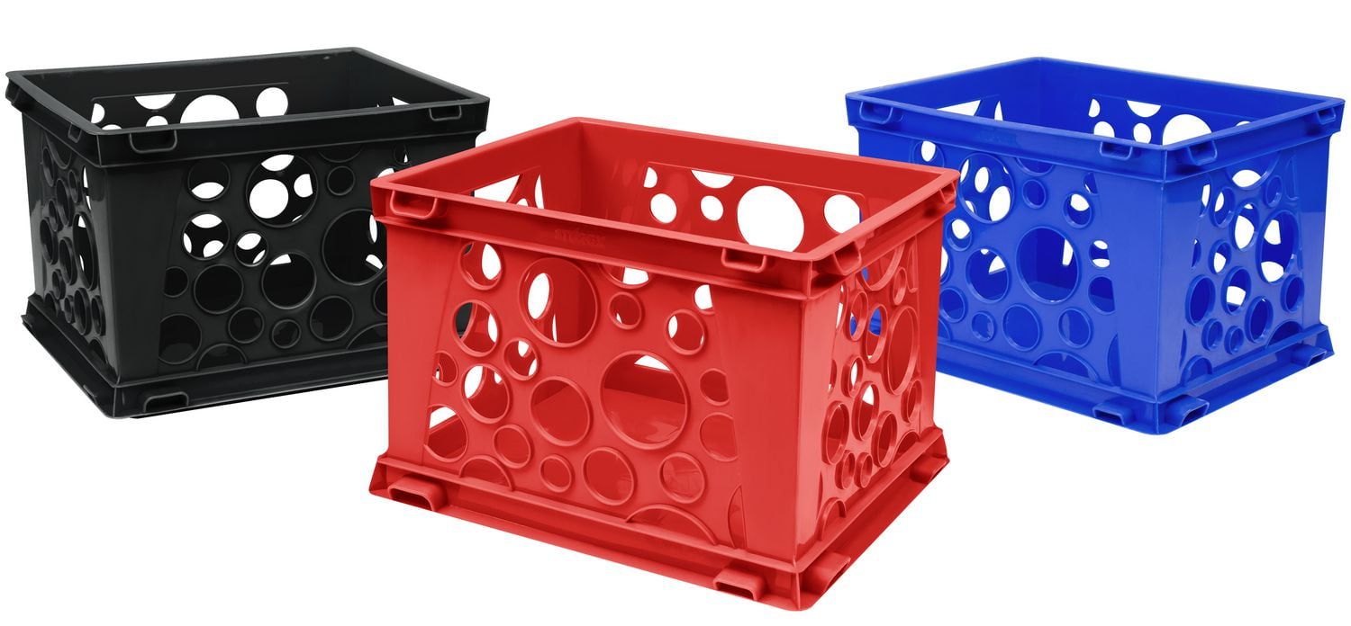 Storex Mini Crate, Assorted Colors (case of 3) Walmart Canada