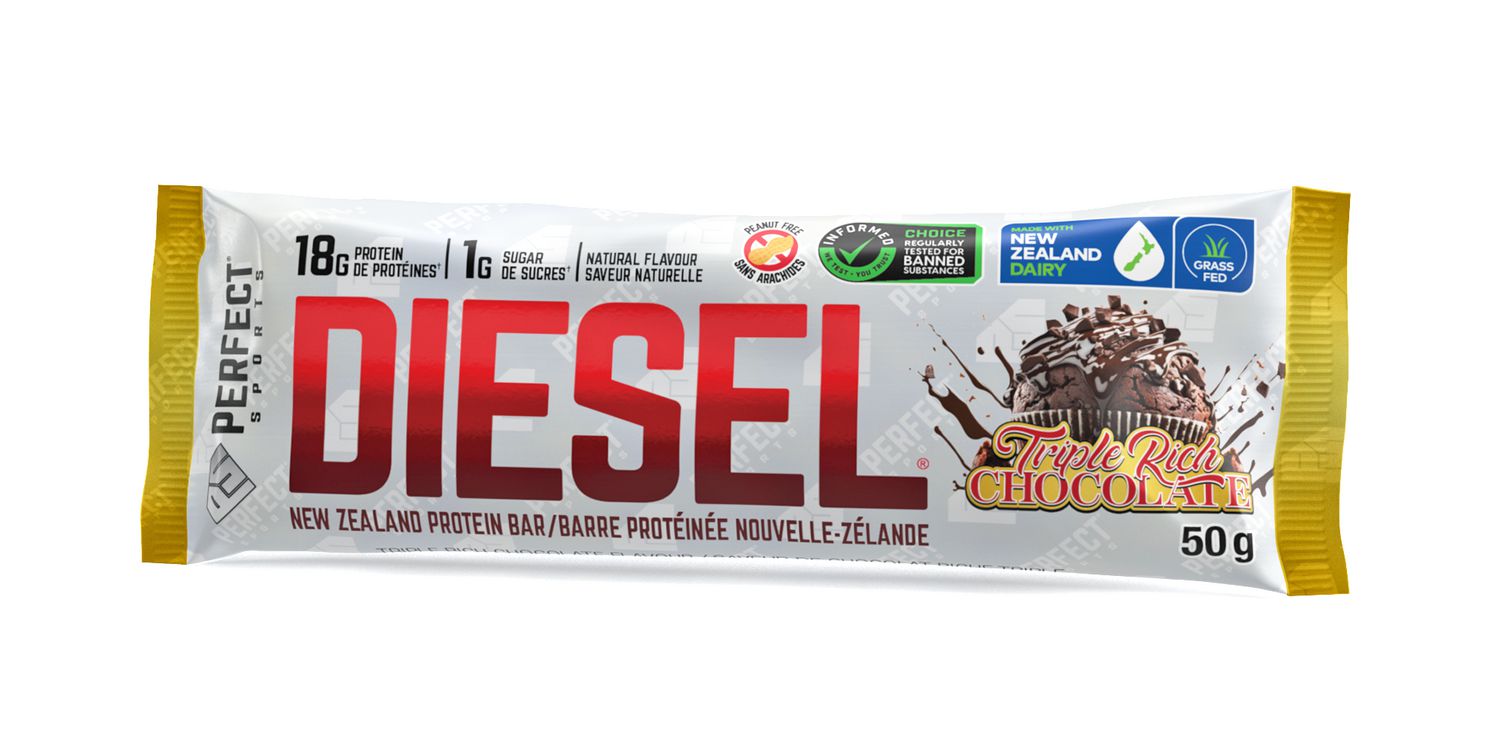 DIESEL New Zealand Protein Bar,  Triple Rich Chocolate 50g/bar