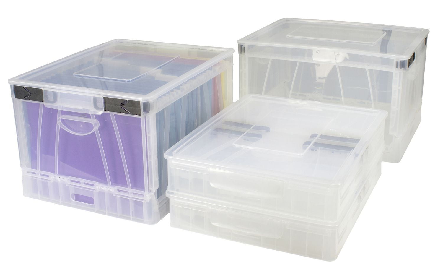 plastic storage cube with lid