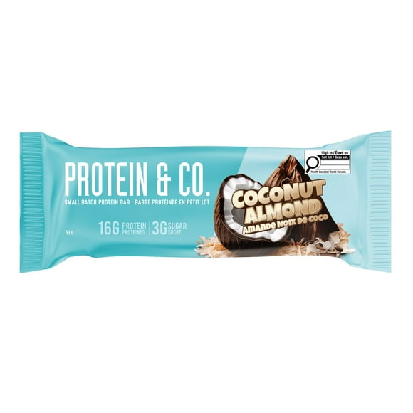 Protein & Co. Amande Noix de Coco Barres Protéinées en Petit Lot Protein & Co Amande Noix de Coco Barres Protéinées