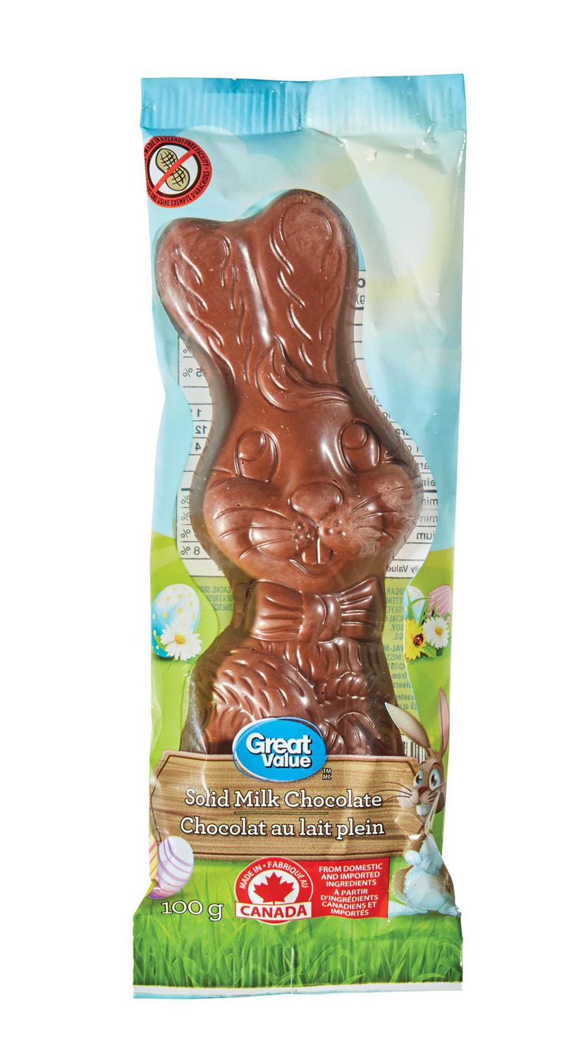 Great Value Solid Milk Chocolate Bunny Walmart Canada