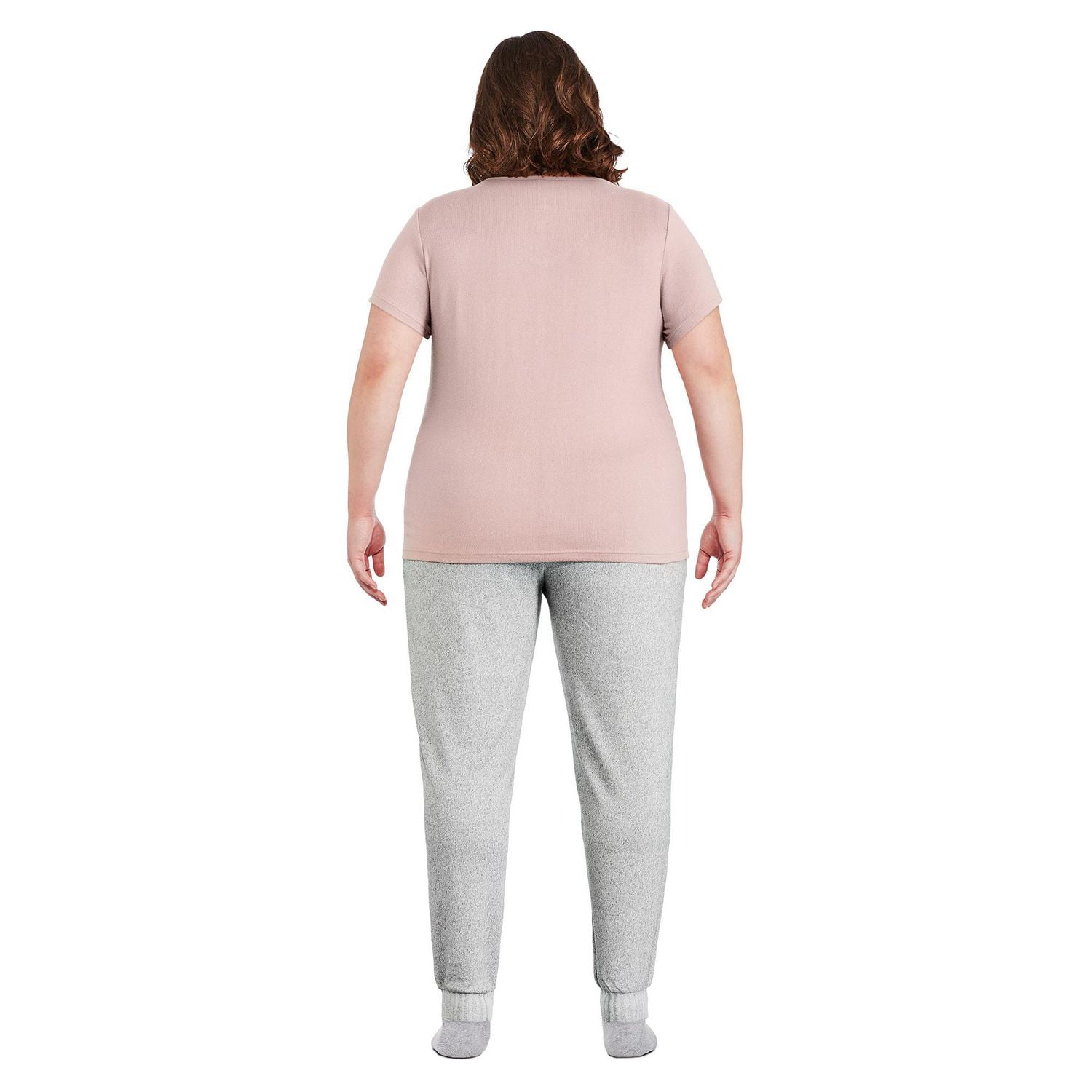 T-shirt de nuit à manches courtes avec encolure en V George Plus pour femmes