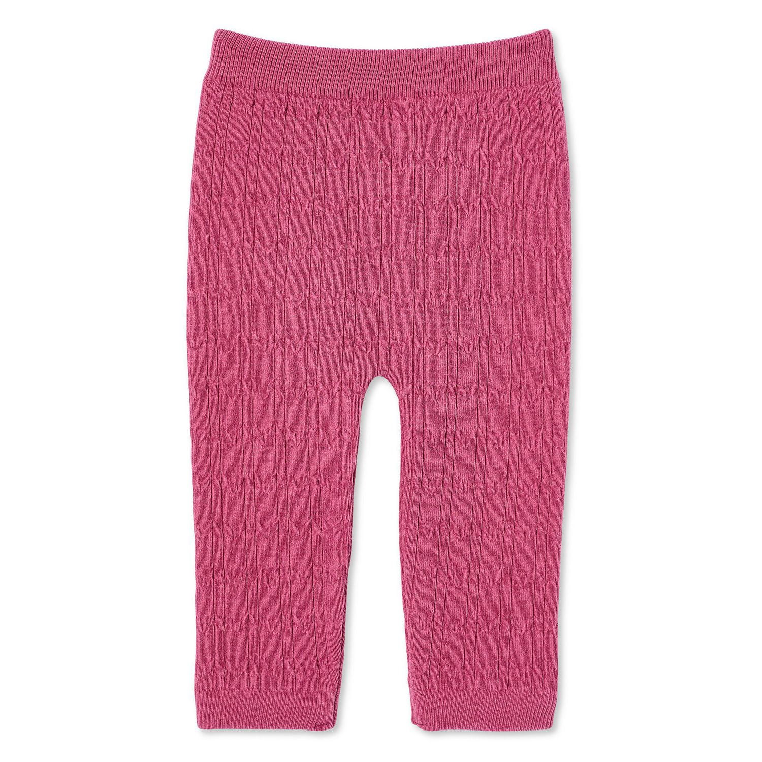 George Baby Girls Cable Knit Legging Sizes 0 24 months Walmart