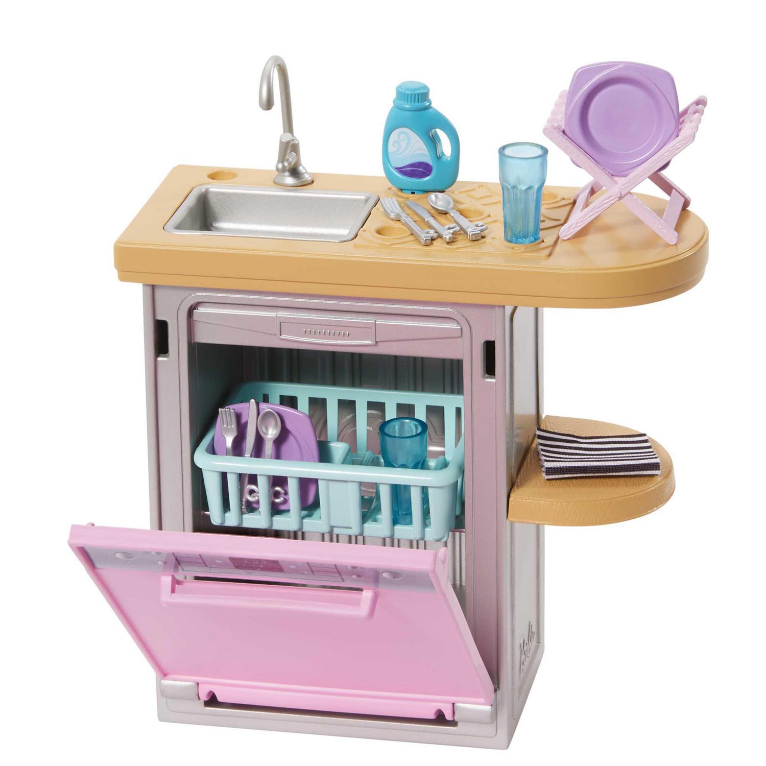 Barbie Furniture and Accessory Pack | Kids Toys | Dishwasher Theme, Ages 3+