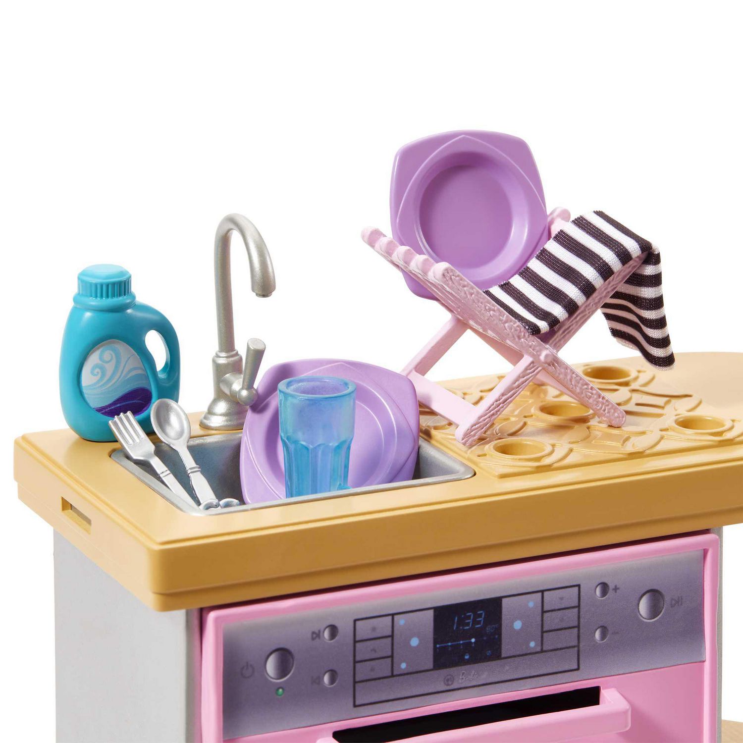 Barbie Furniture and Accessory Pack | Kids Toys | Dishwasher Theme, Ages 3+