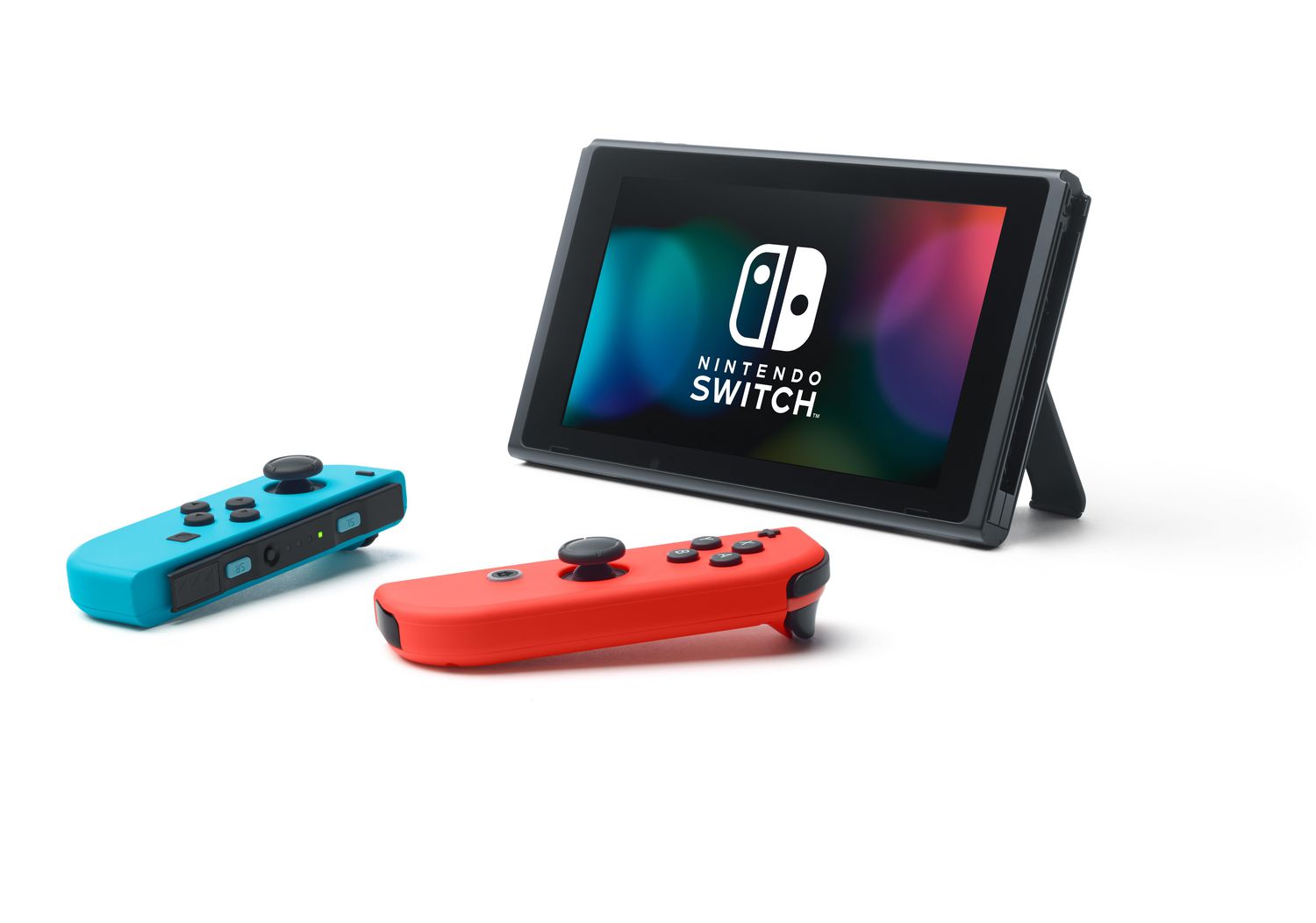 Nintendo Switch with Neon Blue and Neon Red Joy‑Con (Nintendo