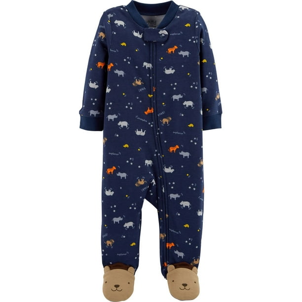 Tenue avec pyjama-grenouillère pour nouveau-née garcon Child of Mine made by Carter’s – animaux