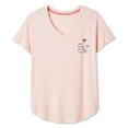 thumbnail image 1 of George Women's Plus V-Neck Sleep T-Shirt, 1 of 6