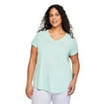 thumbnail image 1 of George Women's Plus V-Neck Sleep T-Shirt, 1 of 6