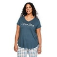 thumbnail image 1 of George Women's Plus V-Neck Sleep T-Shirt, 1 of 6