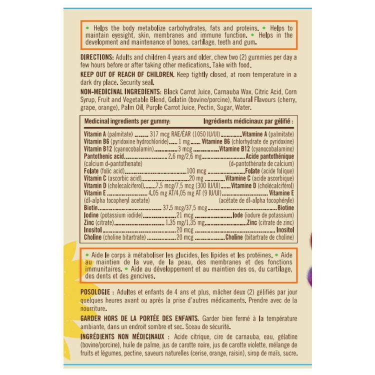 Sundown Naturals Kids Non-GMO Multivitamin Gummies, 60 Gummies