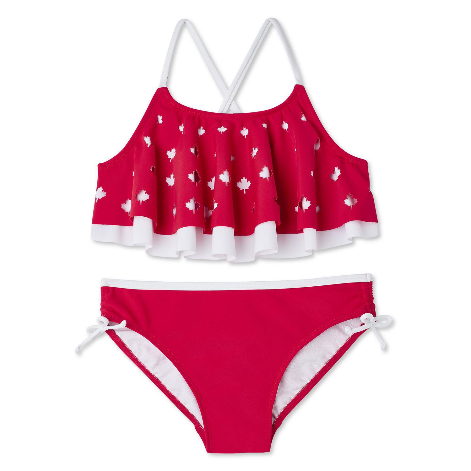 George Girls' 2-Piece Canada Day Swimsuit | Walmart Canada