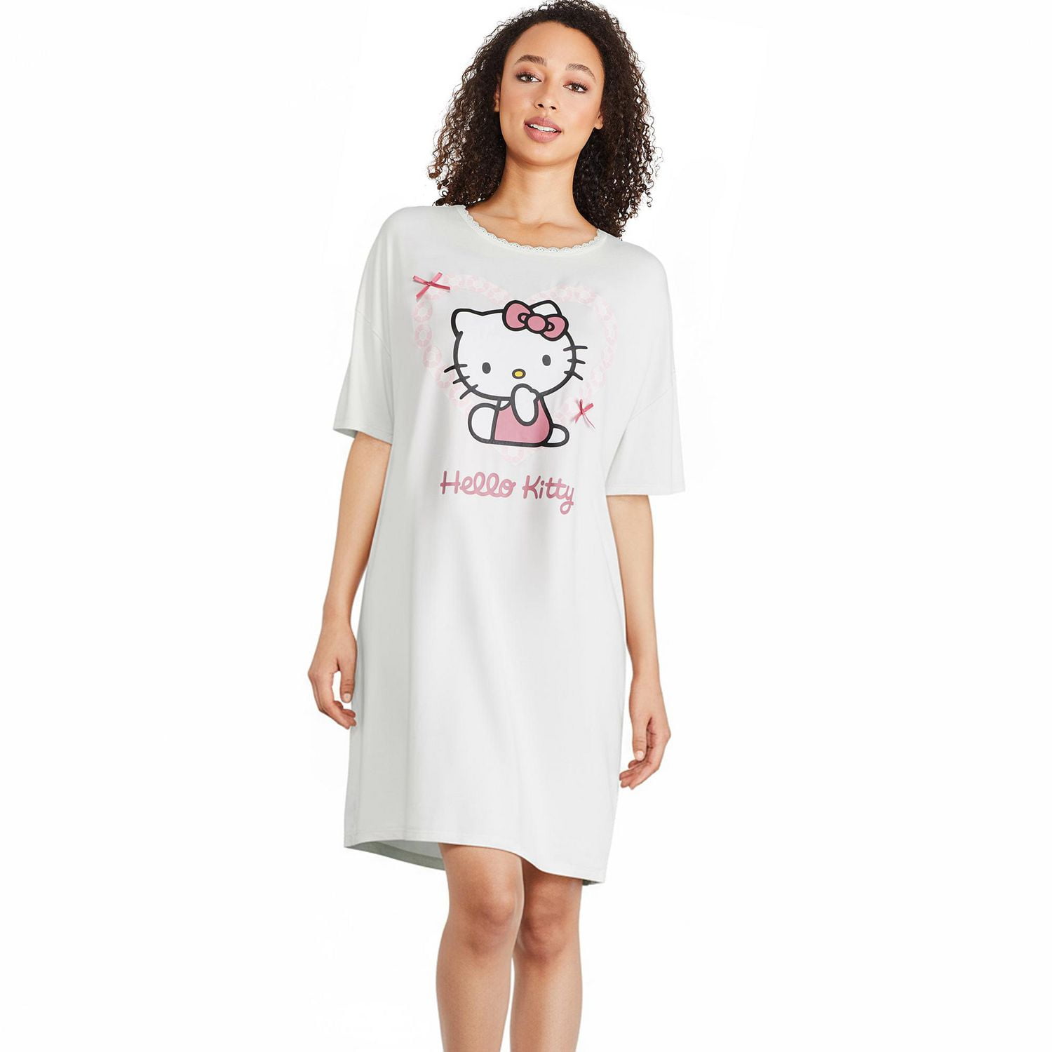 Chemise de nuit My Melody et Kuromi Hello Kitty pour femmes