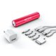 MOTA - 2600 mAh bâton W / Case et Full Pack d'accessoires et chargeur de mur - rose – image 1 sur 2