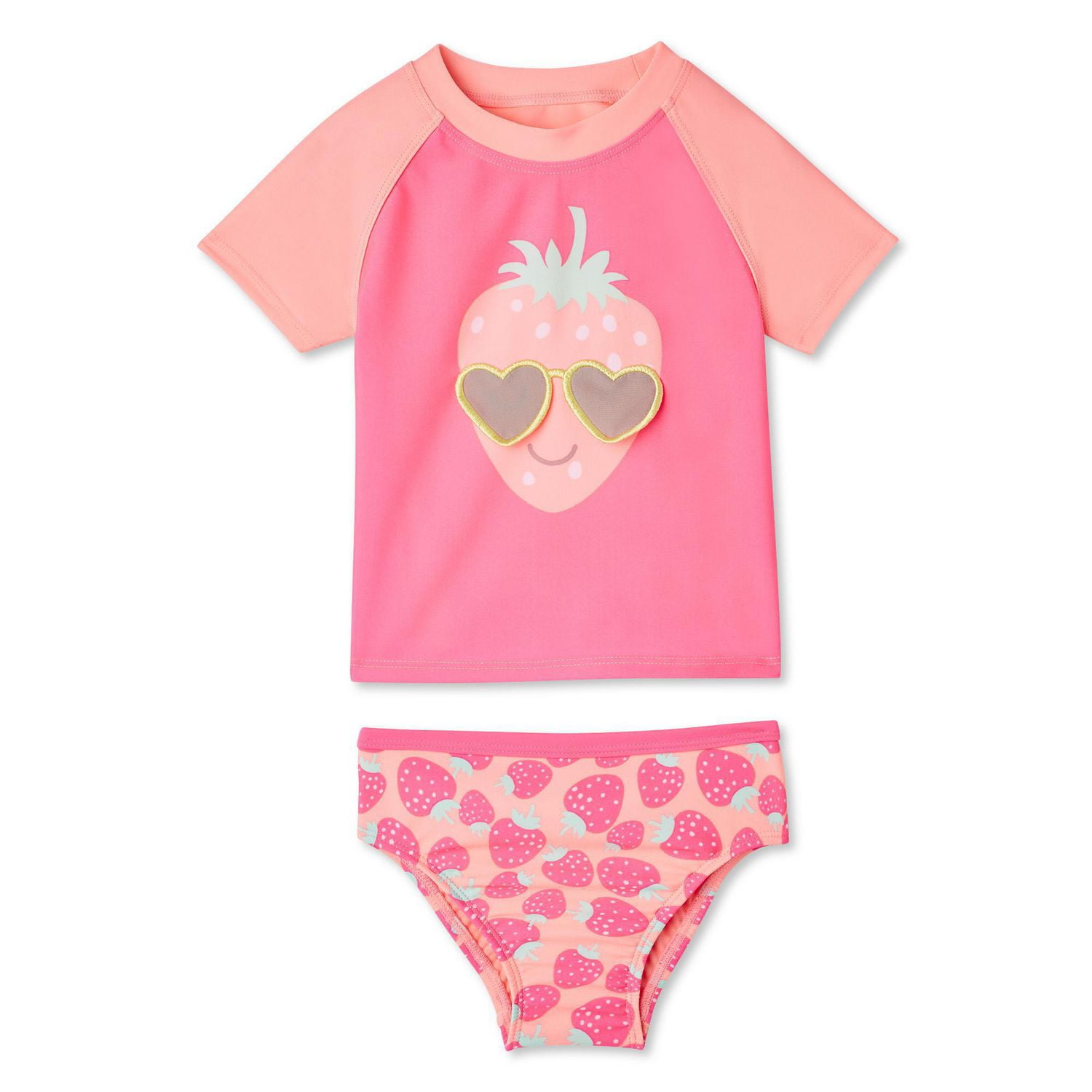 Toddler Girls' Rash Guard Swim Set Walmart Canada