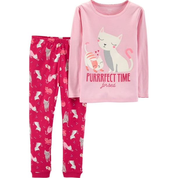 Pyjama 2 pièces pour tout-petit Fille Coton de  Child of Mine made by Carter’s – chats