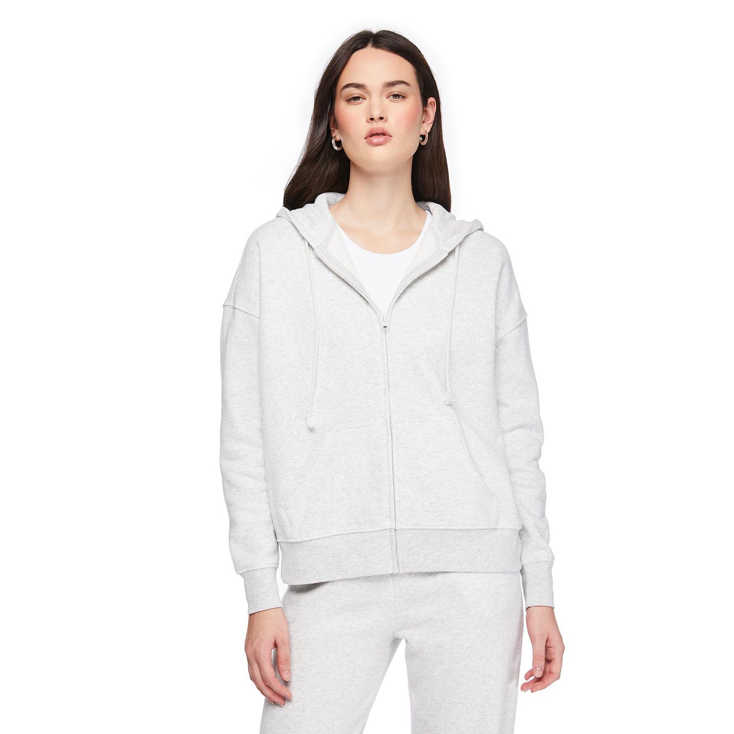 No Boundaries Women's Oversized Full Zip Hoodie