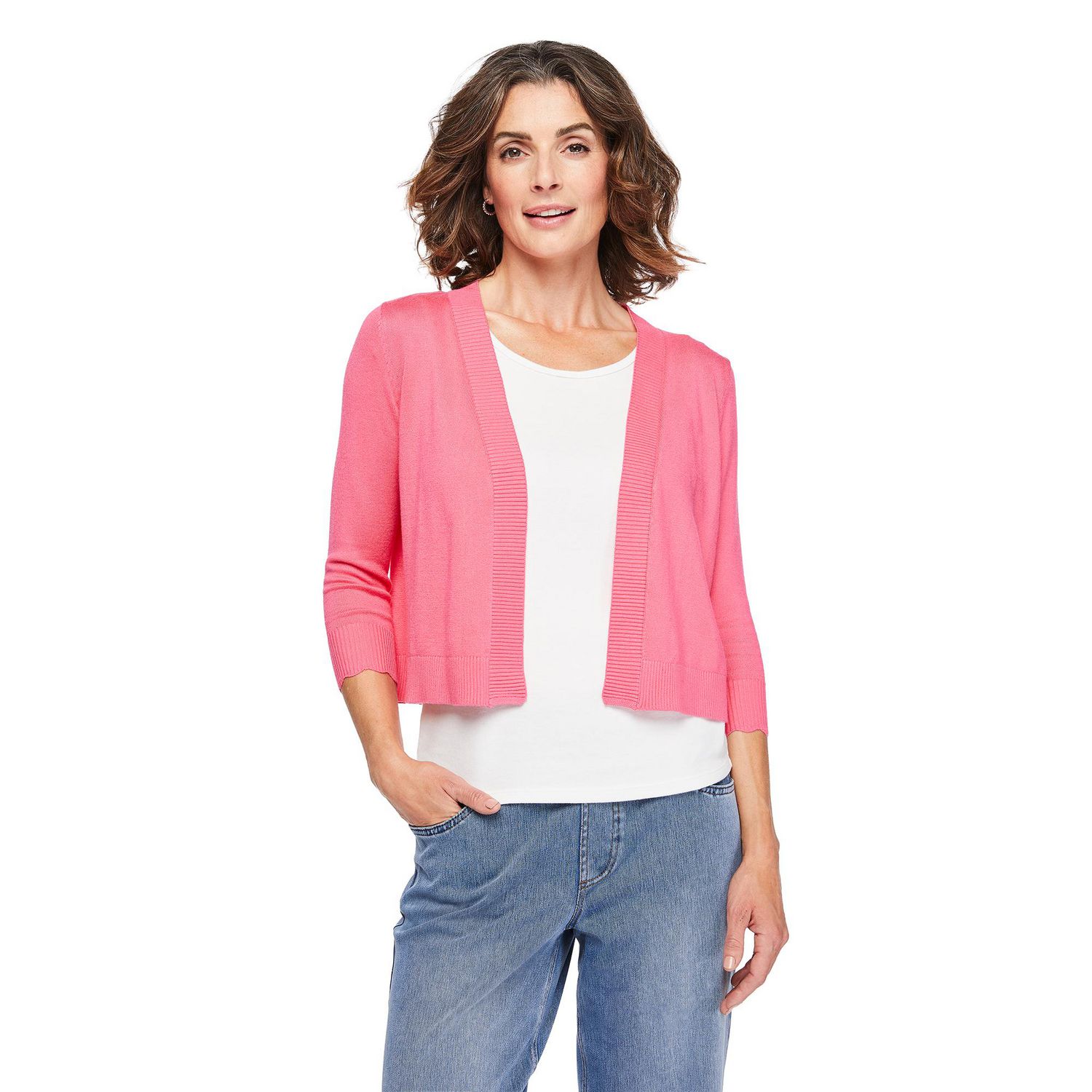 Boléro en maille à manches 3/4 Iyla pour femmes