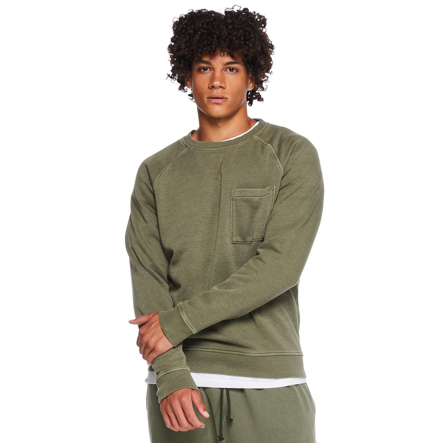 Chandail en molleton à col ras du cou et manches longues Sans genre No Boundaries