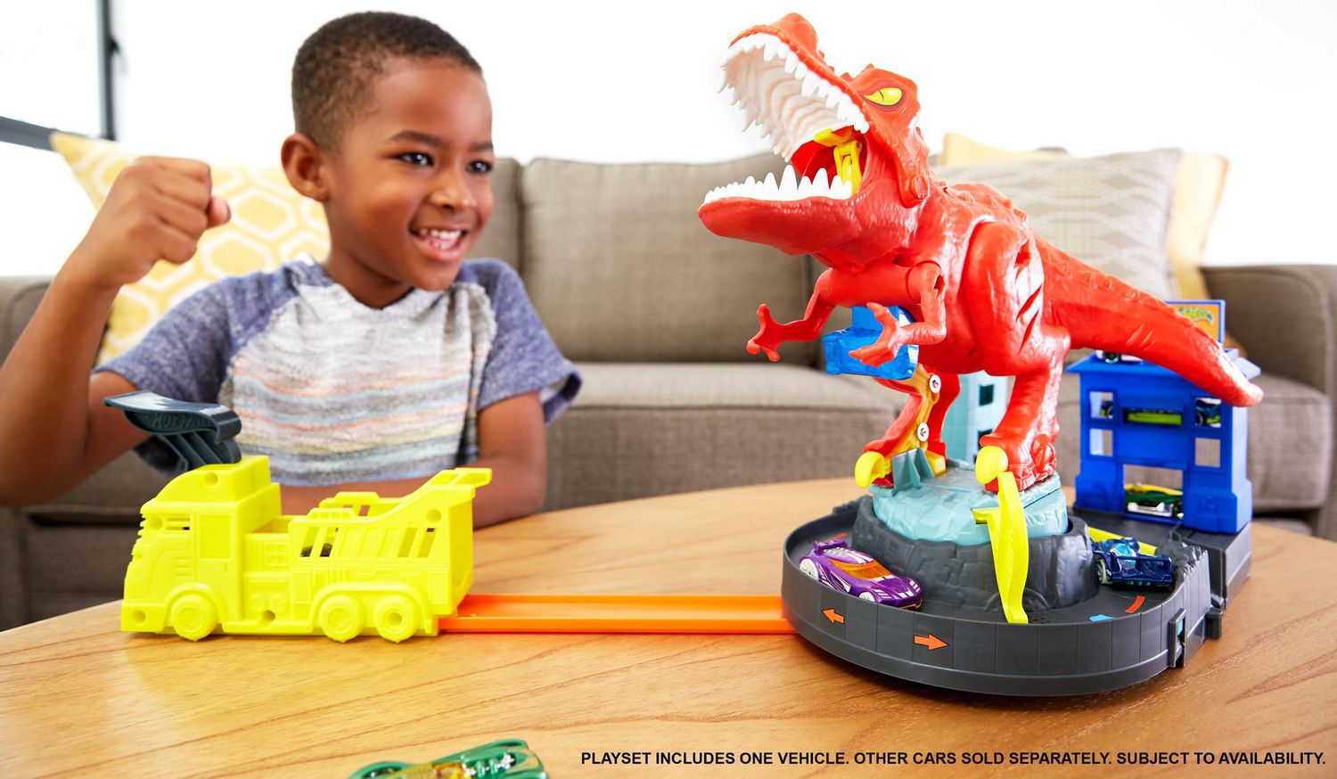 Hot Wheels City T-Rex Rampage Play Set - Walmart.ca