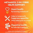 thumbnail image 2 of Metamucil, 3 in 1 Psyllium Husk Fibre Powder Supplement for Digestive Health, Orange Flavored, Real Sugar, Smooth Powder, 114 Servings, 2 of 9