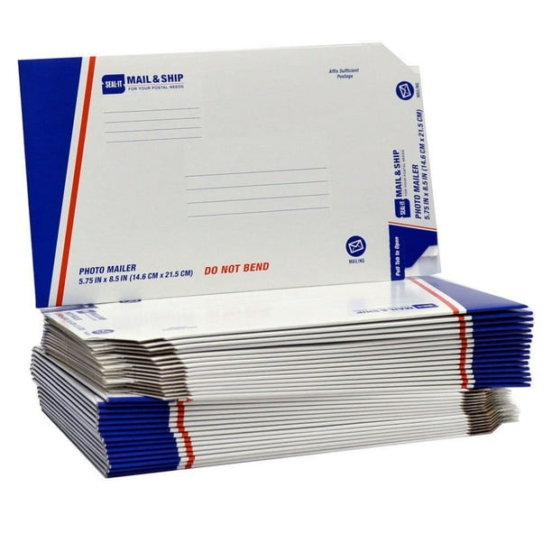 Envoi de photo / document en aggloméré Seal-It Mail & Ship, 5,7 pouces x 8,5 pouces, paquet de 30