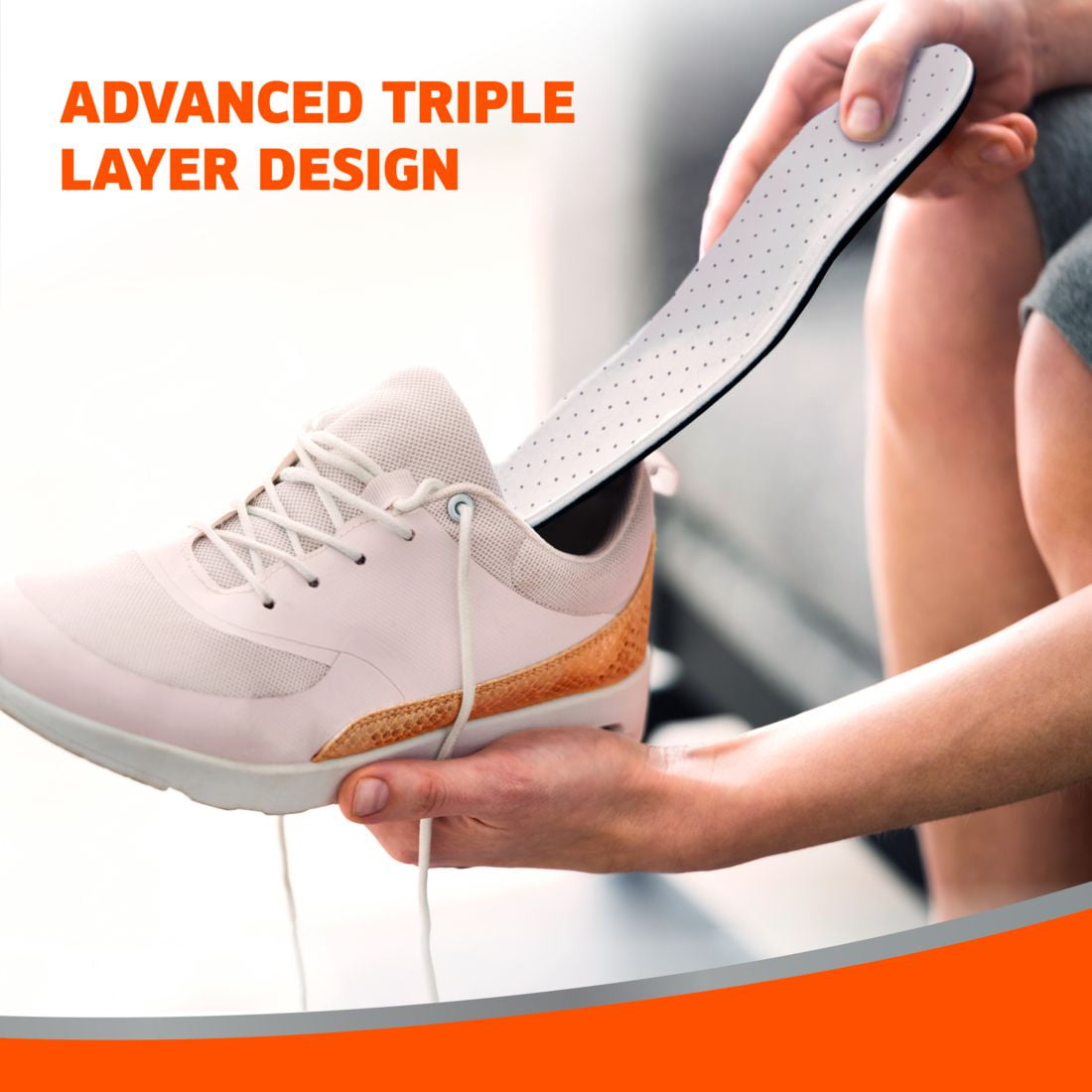 Odor-Eaters® Insoles Ultra-Comfort Economy Pack, Slim, Comfortable Fit. Ultra-Comfort Insoles.