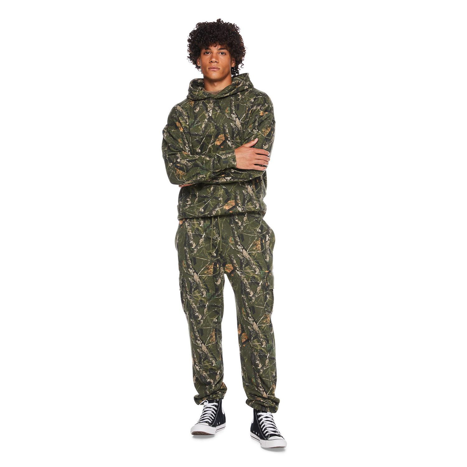 No Boundaries All Gender Fleece Cargo Jogger Pants