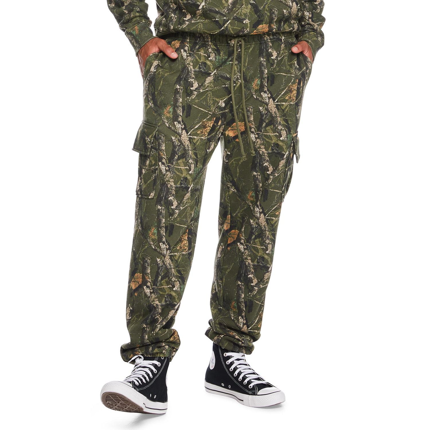 No Boundaries All Gender Fleece Cargo Jogger Pants