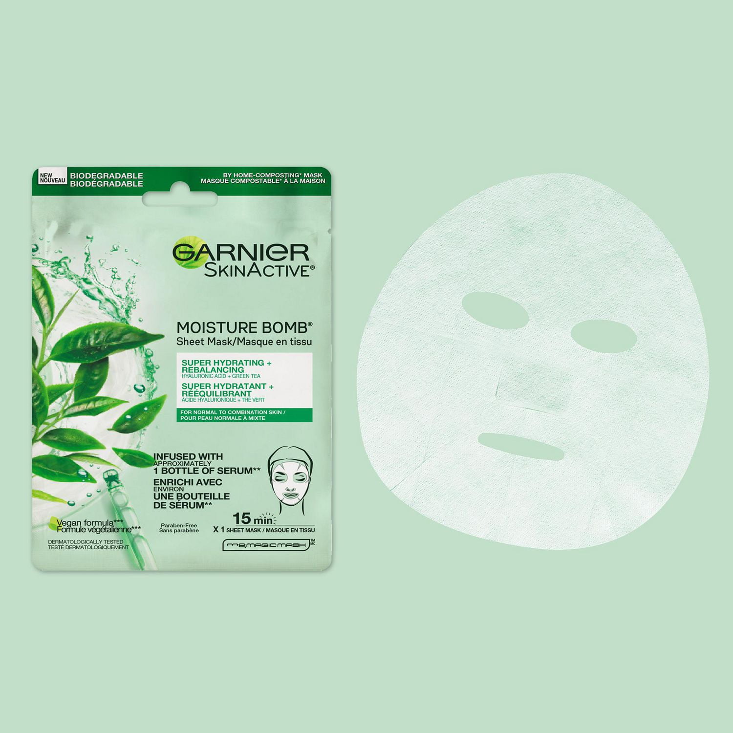 Garnier Beauty Face Mask, Hydrating Skin Care for Normal to 