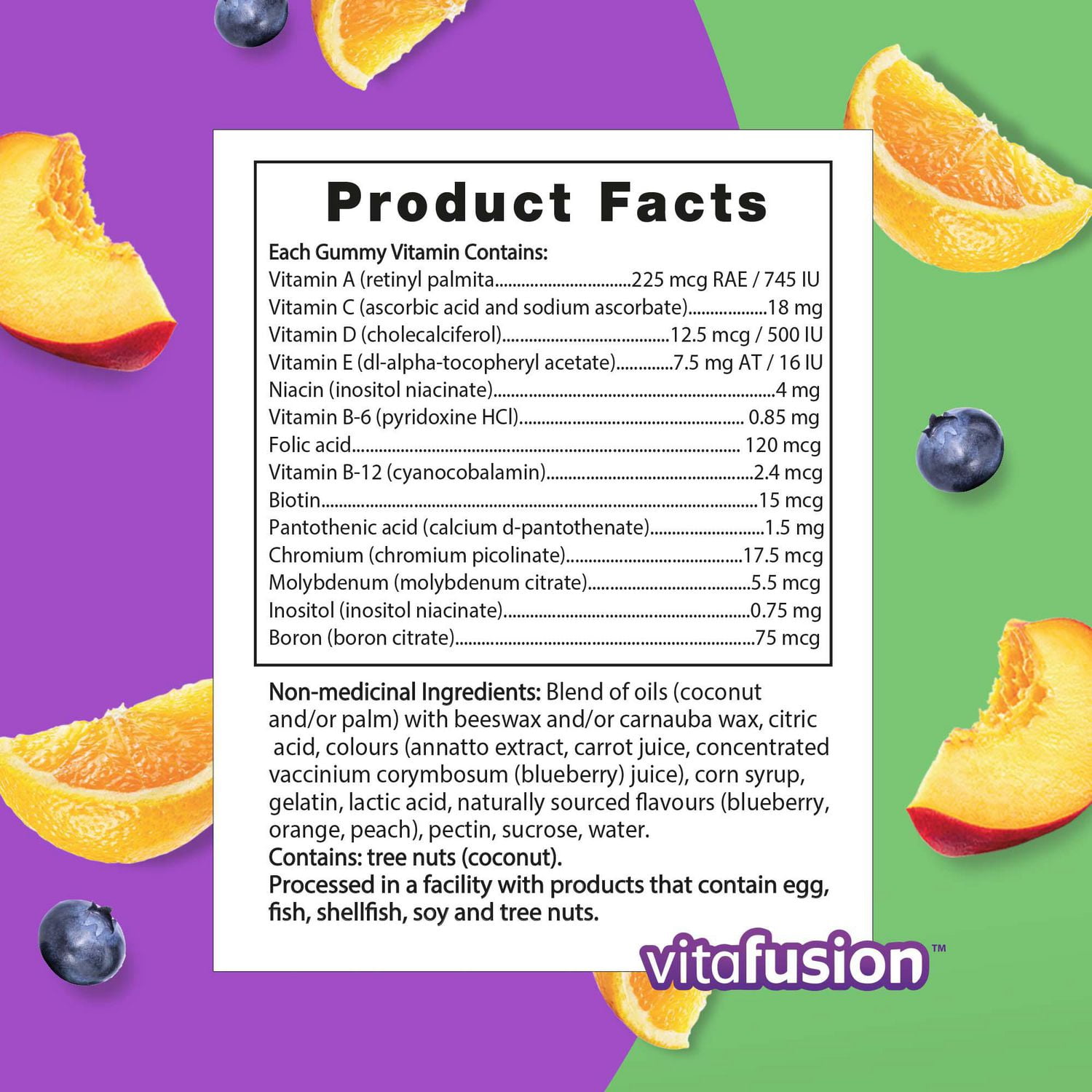 Vitamines gélifiées Vitafusion MultiVites pour adultes 150 gélifiés, saveur naturelle