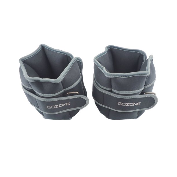 GoZone 10lb Adjustable Ankle Wrist Weights Black/Grey Walmart.ca