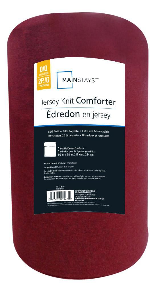 Mainstays Jersey Knit Comforter Set Walmart Canada