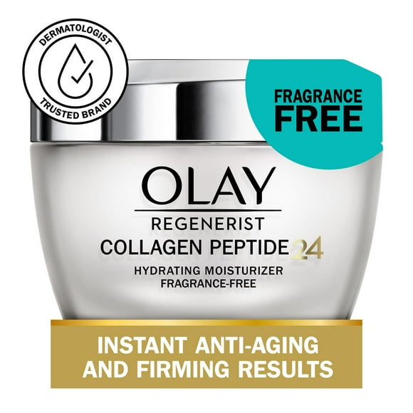 Olay Regenerist Collagen Peptide 24 Face Moisturizer, Fragrance-Free, 50 mL