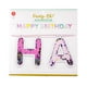 Party- Eh! Bannière « Happy Birthday » remplie de confetti par Horizon Group USA – image 1 sur 2