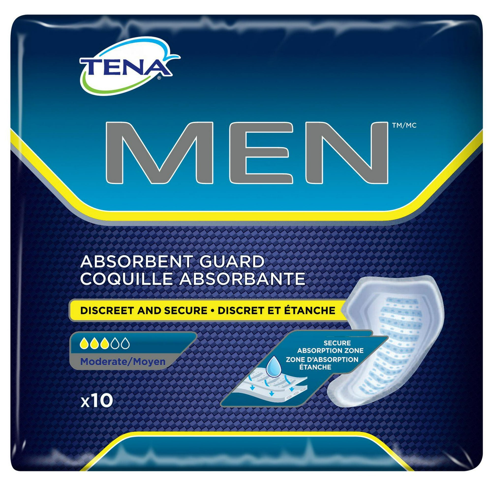 Tena Men Moderate Discreet and Secure Absorbent Guard, 20 count - The Fresh  Grocer