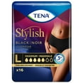 thumbnail image 2 of TENA Stylish Black Underwear Maximum Absorbency, Large, 16 Count, 2 of 9